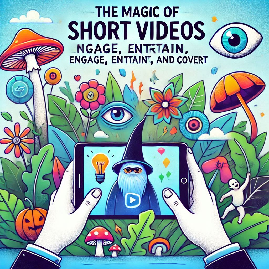 alt="the magic of short videos to engage, entertain, and convert"